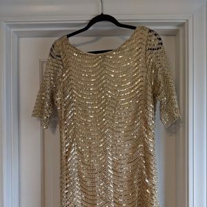 Gold Sequin Mini Dress by Genuine People